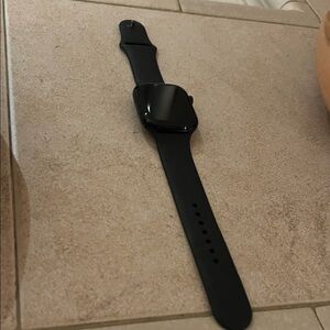 Black Apple Series 10 Smartwatch with Silicone Band 46MM